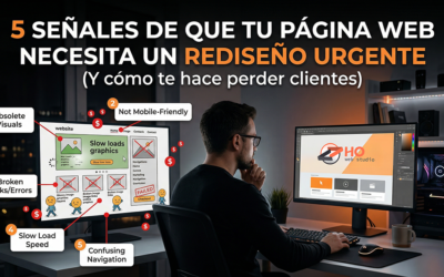 5 Señales de que Necesitas un Rediseño Web Urgente (Y cómo pierdes clientes)